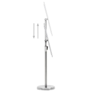 Vidaxl support d'affiche a4 sur pied argenté alliage d'aluminium 51209_3