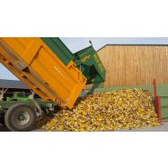 Benne agricole avec caisse cônique et hublot de vision