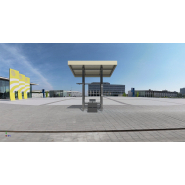 Station compacte 4 faces en acier inoxydable avec abri intégré - Référence SCT4XA - Conforme NF EN 16630:2015_3