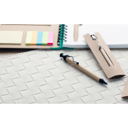 Stylo à bille noir - encre bleue - dans étui en carton recyclé_3