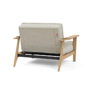 Fauteuil design convertible Dublexo Frej Mixed Dance Natural - Chêne clair - Innovation Living - 90x115 cm_3
