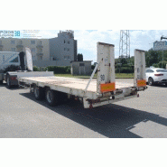 Remorque basculante Louault avec anneaux d’arrimage