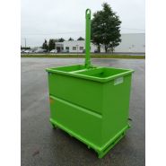 FOP/FIP/FMP - Benne agrégats renforcée à fond ouvrant - Goubard SARL - Capacité 500 à 1000 L_3