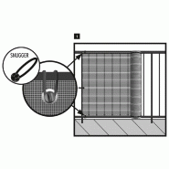 Brise-vue décoratif Havana - 85% occultant - indémaillable - traité anti-UV - 1,5 x 5 m - brun_3