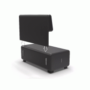 Canapé 2 places similicuir noir_3