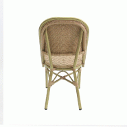 Paris - Chaise de bistrot en rotin synthétique bambou-naturel_3