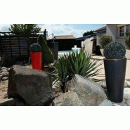 Pot de fleur Colors® - Modèle Up - Ultra-léger, résistant aux UV et températures extrêmes - Réserve d'eau intégrée - Réf. GC200_3