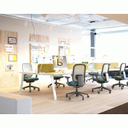 Siège opérateur Alaia en résille - Sokoa - Gris, Réglable hauteur, Non, Sol dur_3