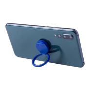 Support pour téléphone portable - plastique rond auto-adhésif avec jeton chariot - couleur bleue - 4g_3