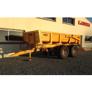 Remorque agricole avec bogie et angle de bennage de 65°