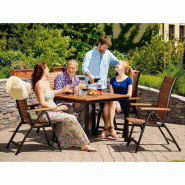 Table de jardin flamingo bois d'eucalyptus – MTF – carrée – 2nab2157_3