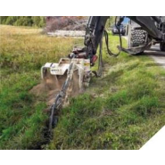 Trancheuse de sol à chaîne pour pelle CHD 120S B - tranchées prédéfinies sur terrains végétaux_3