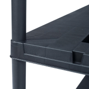 Vidaxl étagères de rangement 2 pcs noir 220 kg 90x40x138 cm plastique 276262_3