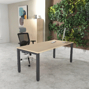 Bureau Professionnel Tempo Mobel Linea. - 160, Anthracite, Chêne moyen , Non_0