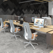 Bureau open space ergonomique et modulable pour espaces de travail modernes_3