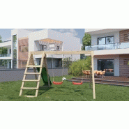 Portique et toboggan de jardin en bois Azalée - 390 x 256 x 252 cm_3