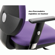 Siège de bureau Tertio haut dossier synchrone - Sokoa - Violet, Non_0