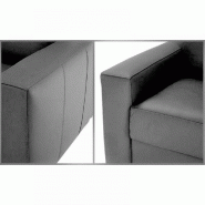 Canapé lit Dreamer Express - Sommier à lattes - Matelas 16 cm - Cuir vachette gris_3