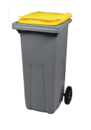 Conteneur Korok 2 roues 120L - disponible en plusieurs coloris - plastique polyéthylène haute densité_3
