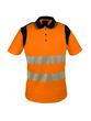 Polo haute visibilité orange et bleu - 55% coton / 45% polyester - 170 g/m² avec bandes rétro-réfléchissantes_3