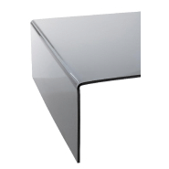 Table basse moderne et pratique en verre trempé