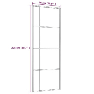 Vidaxl porte coulissante verre esg et aluminium 76x205 cm noir 151678_3