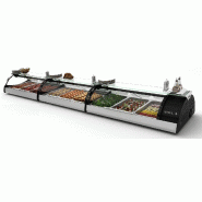 Vitrine chauffante avec étagère 690mm Chaleur sèche Série MAXISELF SAHARA Sayl_3