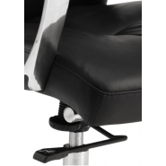 Fauteuil de Direction DORIAN Grand Confort - Dossier haut - Eco-cuir noir - Référence 7637 FR206_3