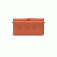 INNOVATION LIVING - Canapé design convertible Cubed 02 Alu 200x140 cm - Tissu rouille Argus_3