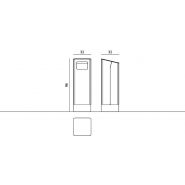 Poubelle publique 003231 - Lido - Komserwis - 40L - Design par Andrzej Klisz_3