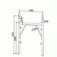 Système d’échafaudage sécurisé avec accessoires disponibles