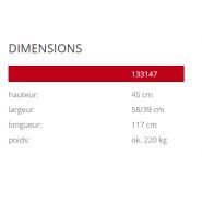Intal 133147 - Jardinières en béton sablé ou peint - Komserwis - Hauteur 45 cm_3
