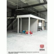 Plateforme / mezzanine industrielle - Cloisons modulaires pour bureaux - Multi-niveaux - Charge jusqu'à 1000 kg/m²_3