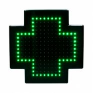 Enseigne pharmacie - Promoplast - Mini croix monochrome en Komadur et Dibond laqué - LED haute luminosité_3