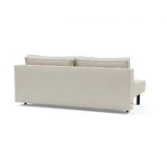 Canapé convertible design SLY Innovation Living - Lit 140x200 cm - Pieds métal noir - Tissu Mixed Dance Natural_3