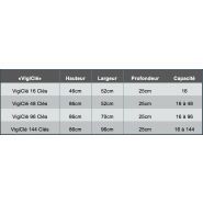 Armoire électronique modulable pour la gestion de 16 clés