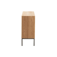 Buffet design BOZA - 2 portes - Bois naturel massif - Style industriel_3