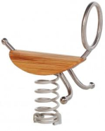 Jeu Ressort Natural - Structure en inox et assise en bois pour enfants de 3 à 12 ans_3