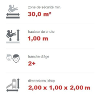 Tourniquet PMR fauteuil roulant - Caroussel en acier inoxydable - Référence BTTOUR - Ø2m adapté aux aires de jeux inclusives_3