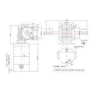 Moteur courant continu - King Right - Φ80mm - engrenage en laiton - rapport 1/10 à 1/50_3