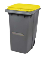 Conteneur Korok - 2 Roues - 340L - Polyéthylène haute densité avec Barre_3