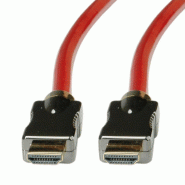 ROLINE Câble HDMI 8K (7680 x 4320) avec Ethernet, M/M, rouge, 1 m_3