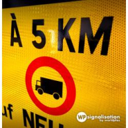 Panneau de voirie temporaire KD42B - Déviation - Signalisation de carrefours complexes_3