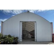Entrepôt agricole avec faîtière double courbe en treillis pour  environnements  plus exigeants - Multiart TR_3