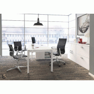 Fauteuil de direction Evole en eco cuir - Mobel Linea - Noir_3