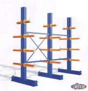 Rayonnage cantilever - stockage de charges longues et larges - modulable et robuste_3