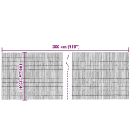 Vidaxl clôture de jardin 300x100 cm roseau 365750_3