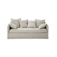 Canapé 3 places Cap Ferret 165 cm - Home Spirit - Lin, Plumes et Structure en Hêtre_3