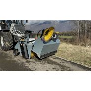 Balayeuse aligneuse ramasseuse agricole pour tracteurs chargeuse sur pneus_3