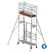 Échafaudage aluminium Banchalu ULTRALU - Hauteur de travail de 4.00 m à 9.75 m - Plateau baquet alu/bois avec trappe_3